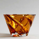 Creart Leda Crystal Decorative Bowl Amber
